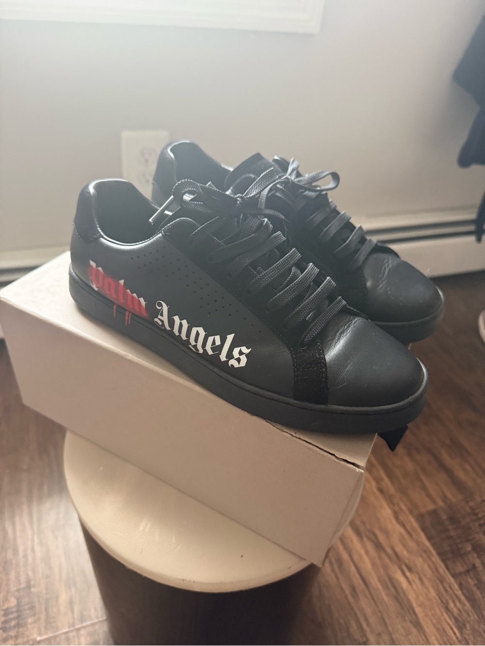 AUTHENTIC Palm Angels Black Shoes. size 40